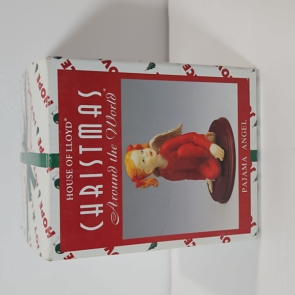 House of Lloyd Christmas Around the World VTG Pajama Angel 2 Piece Red Brown - Picture 8 of 9